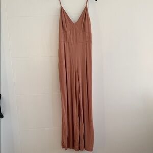 Elegant Tan Jumpsuit
